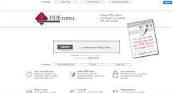 Desktop Screenshot of pdfzorro.com