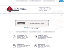 Tablet Screenshot of pdfzorro.com